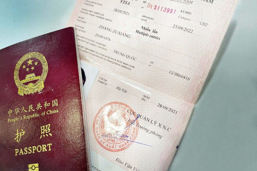gia hạn visa cho người trung quốc tại việt nam