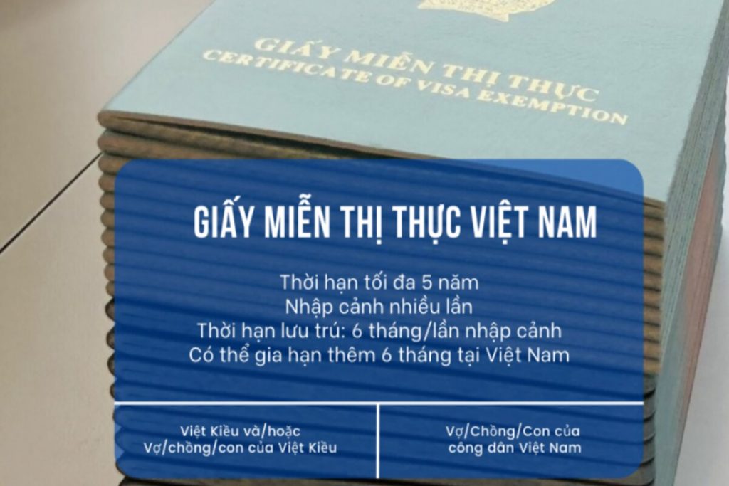 Giấy miễn thị thực Việt Nam 